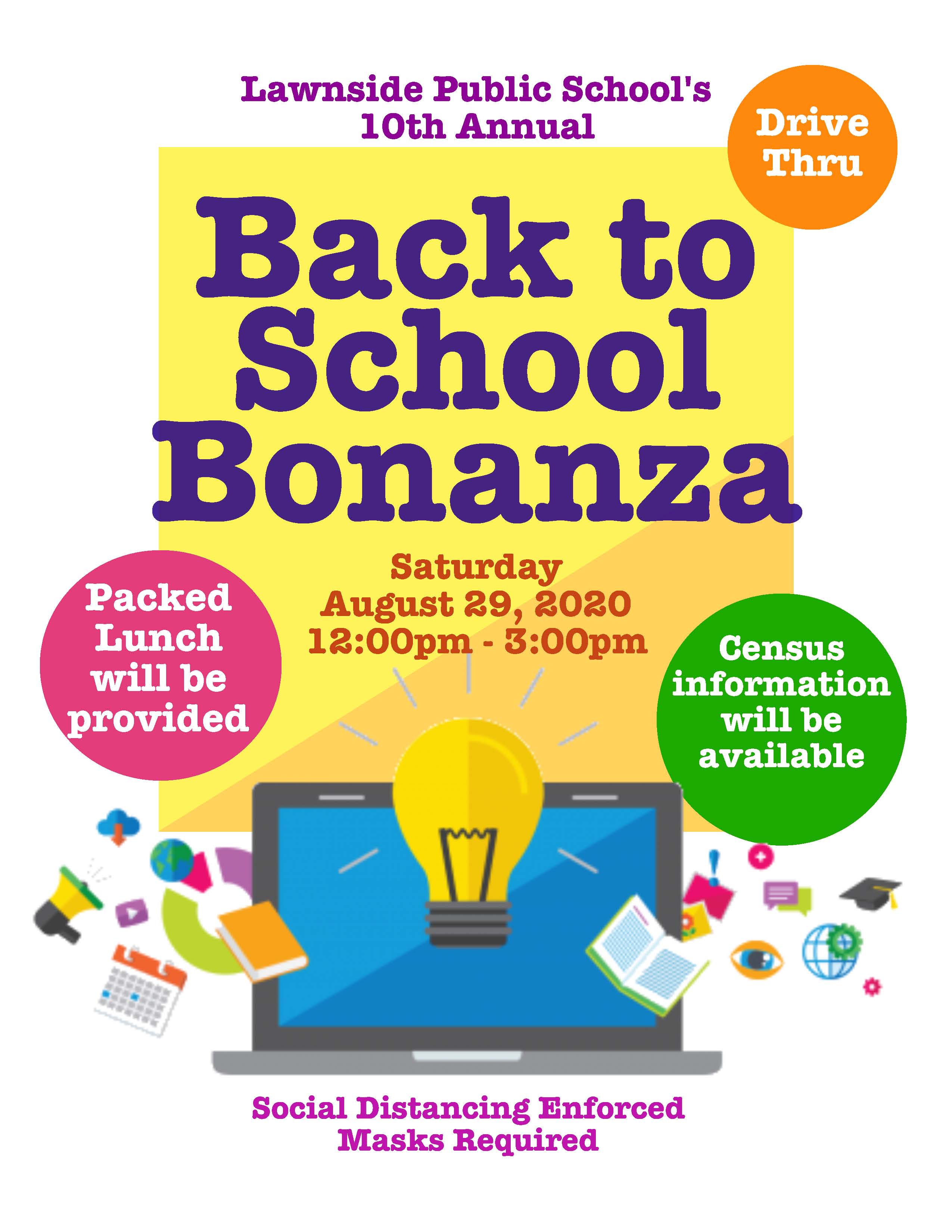 lawnside back to school 2020 flier